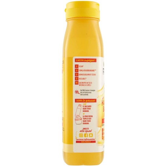 Info sulla confezione dello shampoo  Hair Food alla banana