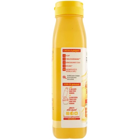Info sulla confezione dello shampoo  Hair Food alla banana