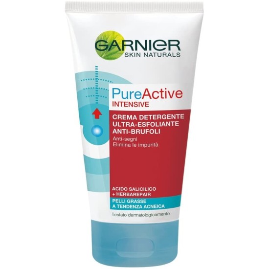 Garnier Pure Active Intensive - Gel Detergente Esfoliante Anti-Brufoli