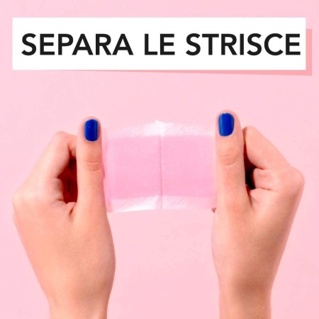 Esempio di come separare le Strisce Depilatorie Veet
