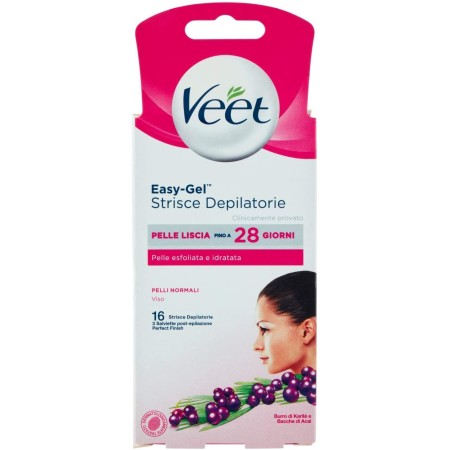 confezione 16 strisce depilatorie veet
