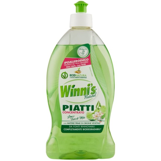 Detergente Piatti Concentrato 500ml - Winni's Piatti Limone