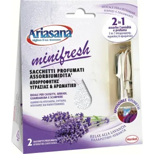 Sacchetti Assorbi umidità per Armadi Ariasana 2x50g Lavanda