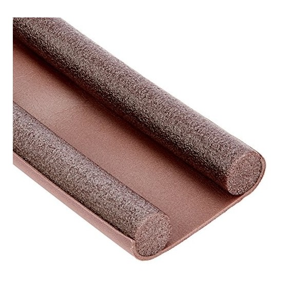 Paraspifferi sottoporta doppio Marrone