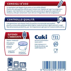 Cuki Vaschette Budino Tortino in Alluminio Con Coperchio -15pz 2