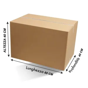 Scatole Cartone Ondulato 60x40x40cm - Traslochi e spedizioni 2