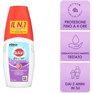 Spray Antizanzare Bambini Autan Family Junior 100ml con aloe 2