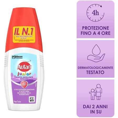 Spray Antizanzare Bambini Autan Family Junior 100ml con aloe