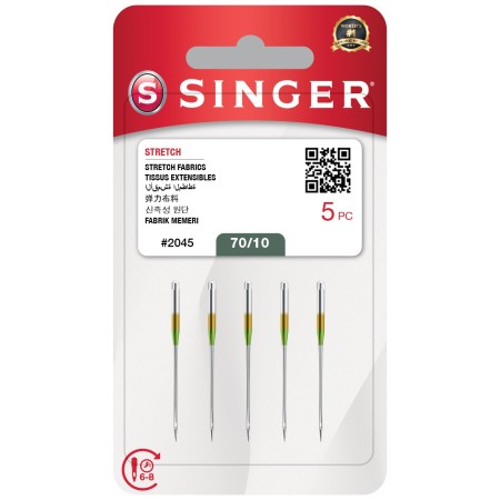 Aghi macchina da cucire - 5 Aghi per Singer 2045 (70/10)