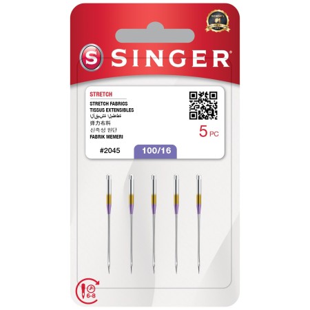 Aghi per la Macchina da Cucire 2045- Aghi Singer per Tessuti