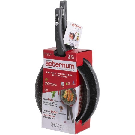 Set Bis Padelle Aeternum Madame Petravera 3.0 Induzione 24/28cm