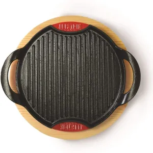 Bialetti Grill Piastra Ghisa con Vassoio 28 cm Anche Induzione