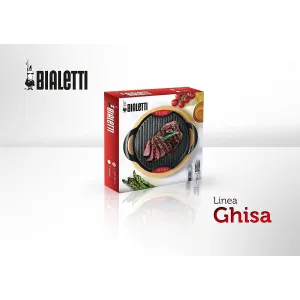 Bialetti Grill Piastra Ghisa con Vassoio 28 cm Anche Induzione 2