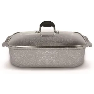 Bialetti Speciali Petravera Lasagnera Roaster con Coperchio 35x25 cm Alluminio