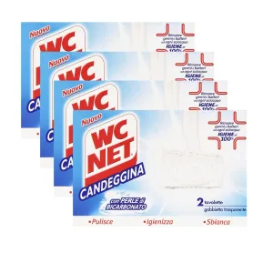 WC Net 2 Tavolette Con Candeggina e Perle di Bicarbonato 4 conf