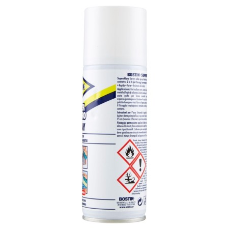 Avvertenze sulla colla trasparente Spray Bostik