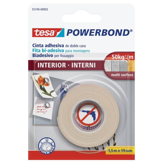 Confezione Nastro Tesa Biadesivo per Interni.