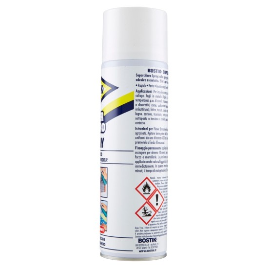 Avvertenze per Bostik superchiaro spray