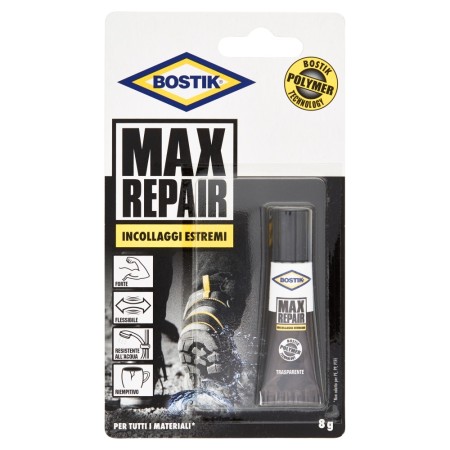 Bostik Max Repair colla flessibile trasparente 8 gr
