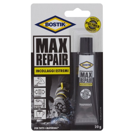 Max Repair Bostik - Colla Flessibile Trasparente 20g