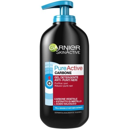 Detergente Viso Garnier Pure Active Gel 200ml Per Punti Neri
