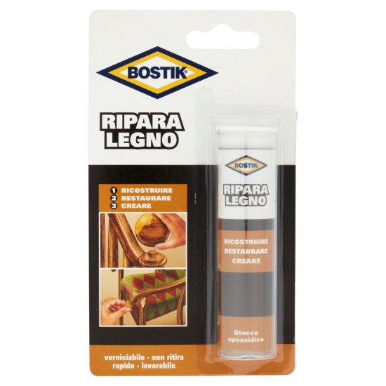 Stucco Legno Bostik Ripara Legno Epossidico Bicomponente