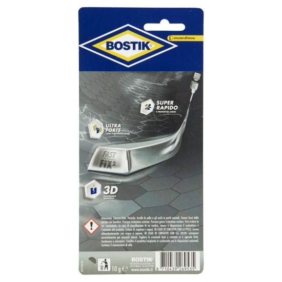 Avvertenze d'uso di Fast Fix2 Liquid Metal Bostik