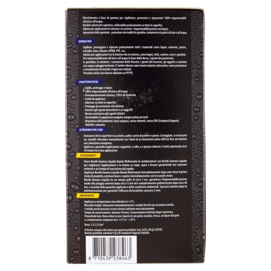Bostik Gomma Liquida - Istruzioni d'uso e informazioni sul prodotto.