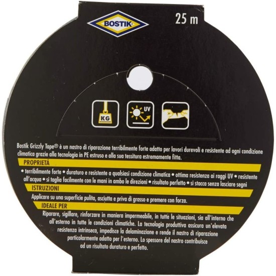 Bostik Grizzly Nastro Grigio, Istruzioni d'uso e proprietà del prodotto.