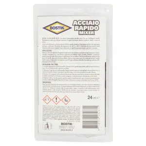 Colla Bicomponente Bostik Acciaio Rapido 24ml Extraforte 2