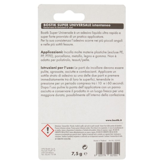 Bostik Super Universale Colla Istantanea 7,5g