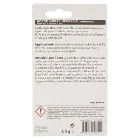 Bostik Super Universale Colla Istantanea 7,5g