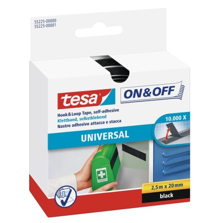 TESA On & Off Nastro Autoadesivo Universale a Strappo 2.5x20 55225-00000