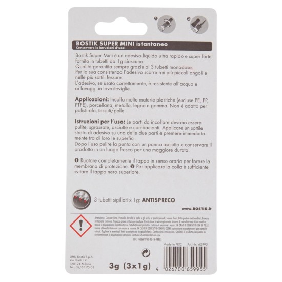 Informazioni sulla Colla super forte di Bostik