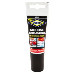 Bostik Silicone Auto-Barca Nero 60ml