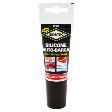 Bostik Silicone Auto-Barca Nero 60ml
