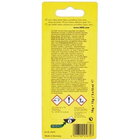 Informazioni su confezione UHU Colla Adesivo Plus Endfest 90 minuti