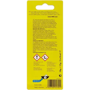 Adesivo Bicomponente epossidico UHU Plus Schnellfest 2x15ml 2