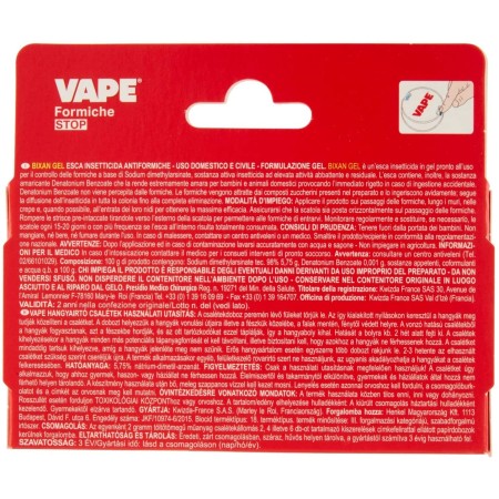 Trappola formiche Vape Esca Insetticida Formiche 2pz