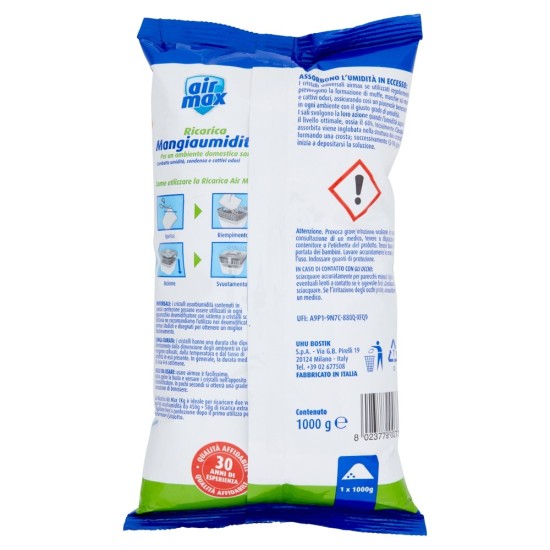 Informazioni ricarica Neutra Air Max 1kg Antimuffa