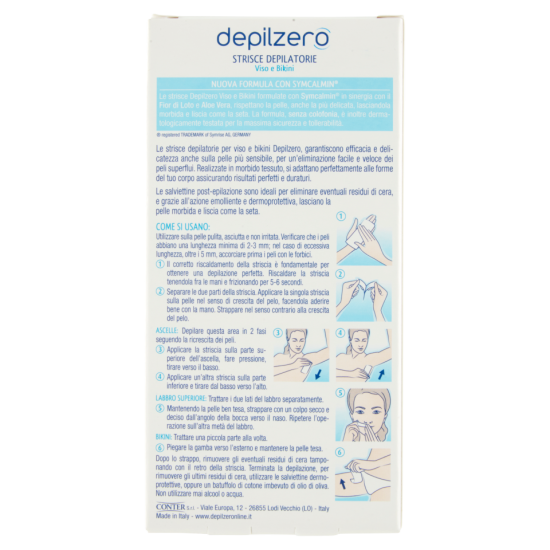Informazioni e modalità d'uso delle Strisce Depilzero