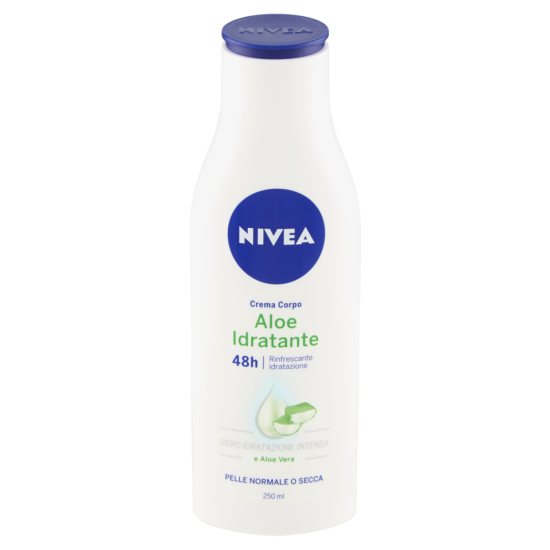 Crema Corpo Nivea con Aloe Vera 250ml - Crema Idratante 48h