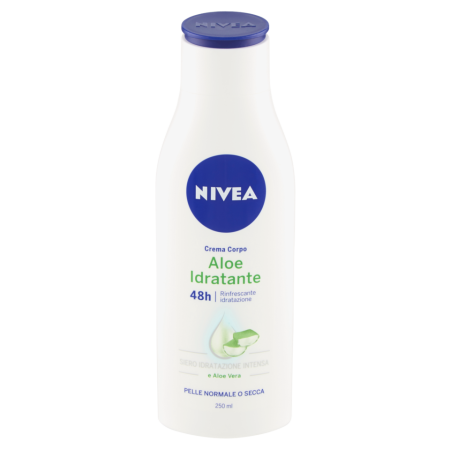 Crema Corpo Nivea con Aloe Vera 250ml - Crema Idratante 48h