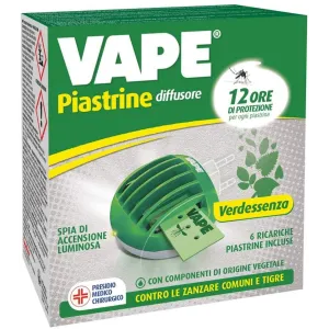 Vape Piastrine con Diffusore - Essenza Verde