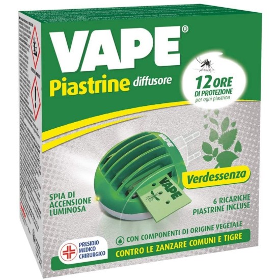 Vape Piastrine con Diffusore - Essenza Verde