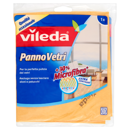 Panno Vetri Classico 1pz- Vileda Panni Anti Aloni e pelucchi