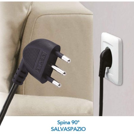 Spina 16a Salvaspazio Ciabatta Electraline 62050