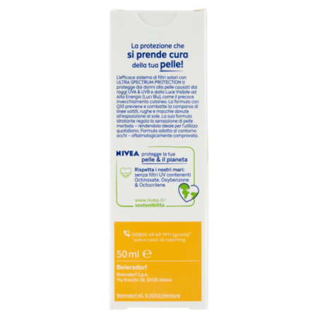 confezione superiore  Nivea Sun Viso Rughe e Macchie FP30 Per Pelli Normali e Secche 50ml