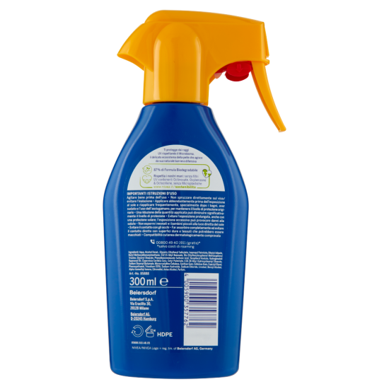 informazioni crema solare Nivea Sun Spray FP20