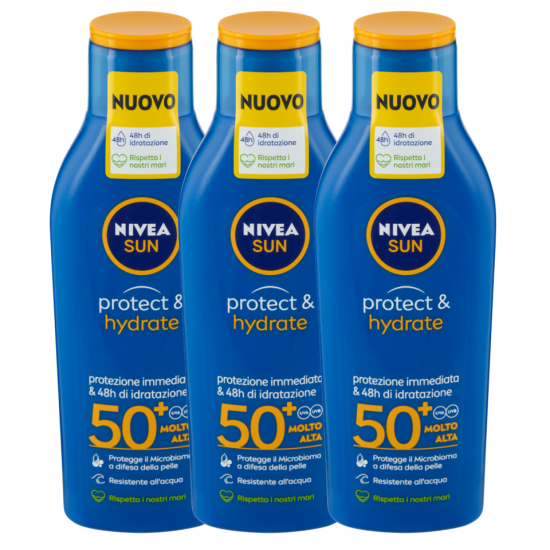 Nivea Sun Crema Protezione Solare Corpo Idratante 3x200ml